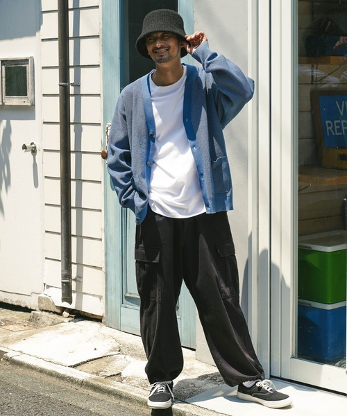 BAYFLOW(ベイフロー)の「M-65ワイドカーゴパンツ(カーゴパンツ・メンズ・カーキ/ブラック/オフホワイト・MEDIUM/LARGE)」の9枚目の写真
