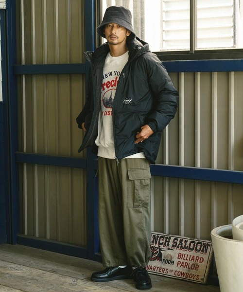 BAYFLOW(ベイフロー)の「M-65ワイドカーゴパンツ(カーゴパンツ・メンズ・カーキ/ブラック/オフホワイト・MEDIUM/LARGE)」の7枚目の写真