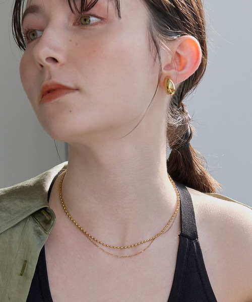 Phoebe（フィービィー）の「【金属アレルギー対応】プランプフープイヤリング　ゴールド/サージカルステンレス（イヤリング・レディース・シルバー/イエローゴールド・FREE）」の20枚目の写真