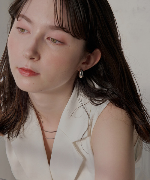 Phoebe（フィービィー）の「【金属アレルギー対応】プランプフープイヤリング　ゴールド/サージカルステンレス（イヤリング・レディース・シルバー/イエローゴールド・FREE）」の22枚目の写真