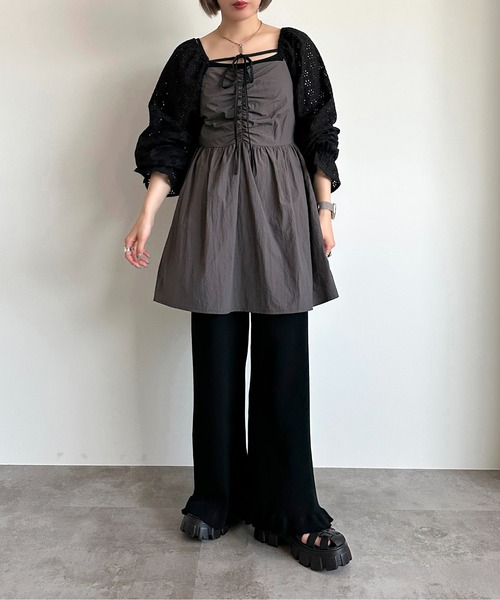 apres jour mignon(アプレジュールミニョン)の「コットンレースボレロ【ZOZOTOWN限定アイテム】(シャツ/ブラウス・レディース・ブラック/オフホワイト・X-LARGE/フリー)」の16枚目の写真