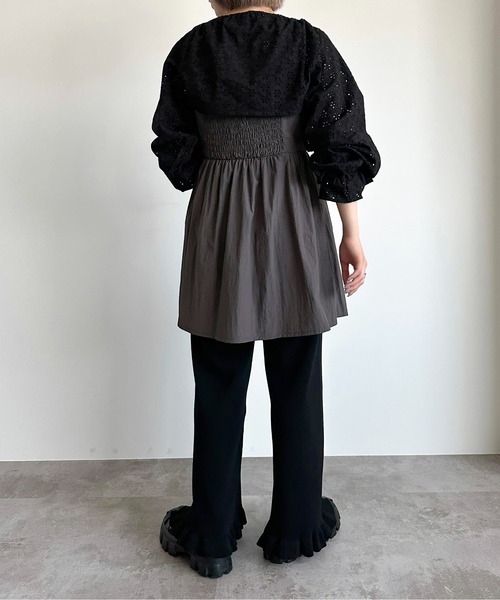 apres jour mignon(アプレジュールミニョン)の「コットンレースボレロ【ZOZOTOWN限定アイテム】(シャツ/ブラウス・レディース・ブラック/オフホワイト・X-LARGE/フリー)」の18枚目の写真