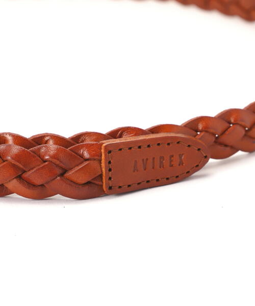AVIREX（アヴィレックス）の「MESH COW LEATHER BELT/メッシュ牛革レザーベルト（ベルト・レディース・ブラック/キャメル・F）」の6枚目の写真
