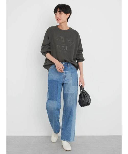 AMERICAN HOLIC（アメリカンホリック）の「パッチワーク加工デニムパンツ（デニムパンツ・レディース・インディゴブルー・M/L/S）」の11枚目の写真