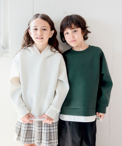 GLOBAL WORK（グローバルワーク）の「ライトクッション／プルオーバーパーカー/907704（パーカー・キッズ・サックスブルー/アイボリー/ベージュ/ブルー/チャコールグレー・120cm/110cm/160cm/150cm/100cm/130cm/140cm）」の11枚目の写真