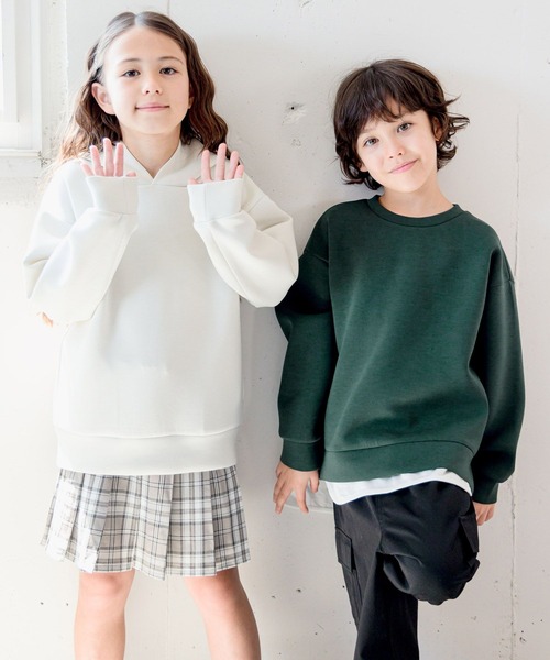 GLOBAL WORK（グローバルワーク）の「ライトクッション／プルオーバーパーカー/907704（パーカー・キッズ・サックスブルー/アイボリー/ベージュ/ブルー/チャコールグレー・120cm/110cm/160cm/150cm/100cm/130cm/140cm）」の13枚目の写真