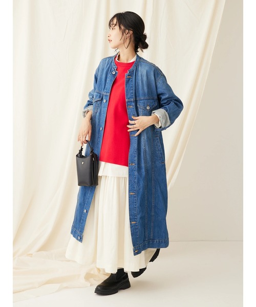 CRAFT STANDARD BOUTIQUE（クラフトスタンダードブティック）の「とてもちクルーネックバックボタンベスト（ベスト・レディース・レッド/ブラック/杢グレー・FREE）」の16枚目の写真