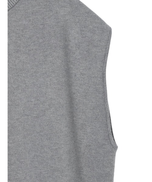 CRAFT STANDARD BOUTIQUE（クラフトスタンダードブティック）の「とてもちクルーネックバックボタンベスト（ベスト・レディース・レッド/ブラック/杢グレー・FREE）」の20枚目の写真