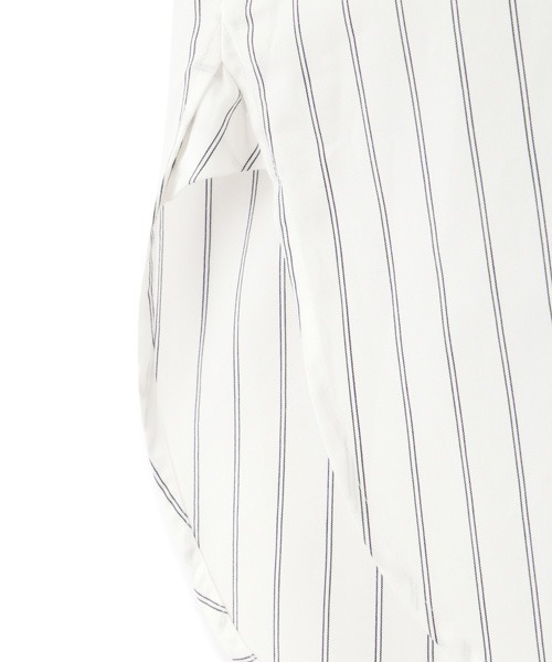 エムエイチエル 美品 cotton poplin stripe シャツ 2 MARGARET HOWELL（マーガレットハウエル）の「COTTON POPLIN