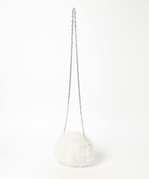 Heather(ヘザー)の「サークルファーショルダーBAG 980643(ショルダーバッグ・レディース・オフホワイト/ベージュ/ブラック・ONE SIZE)」の13枚目の写真