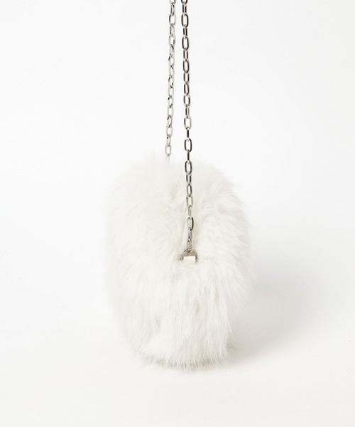 Heather(ヘザー)の「サークルファーショルダーBAG 980643(ショルダーバッグ・レディース・オフホワイト/ベージュ/ブラック・ONE SIZE)」の15枚目の写真