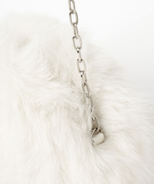 Heather(ヘザー)の「サークルファーショルダーBAG 980643(ショルダーバッグ・レディース・オフホワイト/ベージュ/ブラック・ONE SIZE)」の17枚目の写真