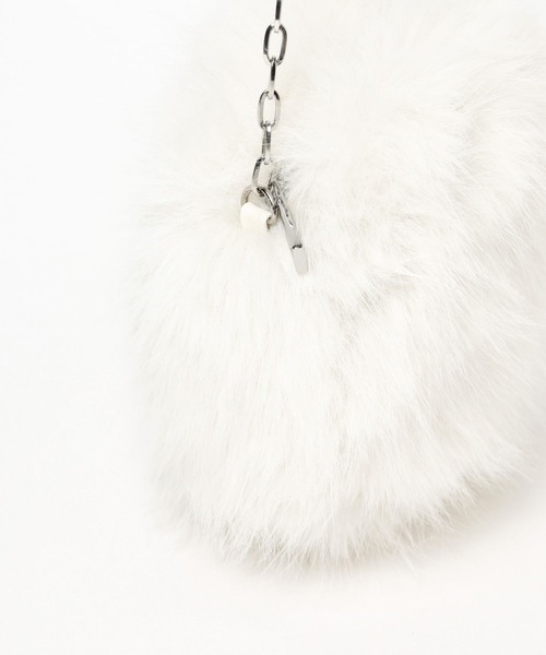 Heather(ヘザー)の「サークルファーショルダーBAG 980643(ショルダーバッグ・レディース・オフホワイト/ベージュ/ブラック・ONE SIZE)」の18枚目の写真