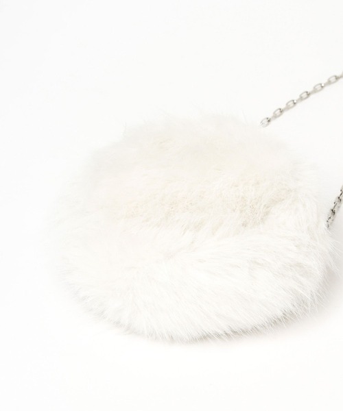 Heather(ヘザー)の「サークルファーショルダーBAG 980643(ショルダーバッグ・レディース・オフホワイト/ベージュ/ブラック・ONE SIZE)」の19枚目の写真