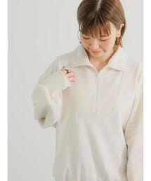 Lugnoncure | 裏毛ZIP衿トップス(Tシャツ/カットソー)