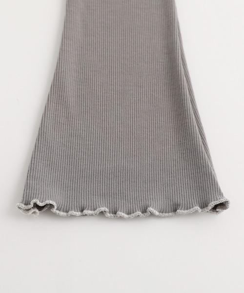 URBAN CHERRY（アーバンチェリー）の「【伸縮性・保温性バツグン】リブカットソーフレアレギンスパンツ（その他パンツ・キッズ・グレー/ブラック/ベージュ/ブラウン・150cm/110cm/120cm/130cm/140cm）」の18枚目の写真