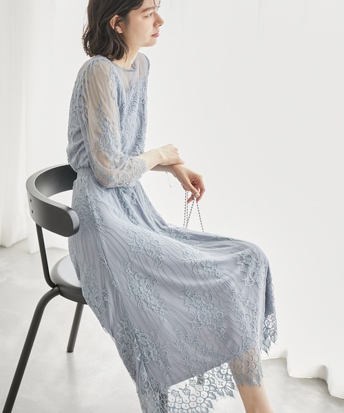 セール】【Mon E'toile/モンエトワール】【結婚式にも】レースDRESS