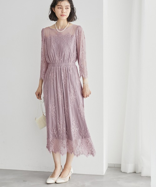 セール】【Mon E'toile/モンエトワール】【結婚式にも】レースDRESS