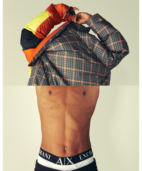 AX アルマーニ エクスチェンジ AXロゴ リバーシブルパファーブルゾン L AX アルマーニ エクスチェンジ AXロゴ リバーシブルパファーブルゾン L