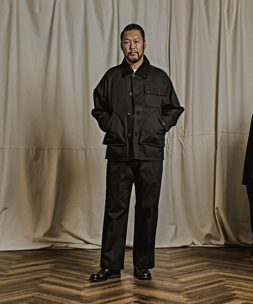 BELLWOODMADE(ベルウッドメイド)の「【難燃 加工 FIRE PROOF】HUNTING JACKET ハンティングジャケット(カバーオール・メンズ・ブラック・M/L/XL)」の15枚目の写真