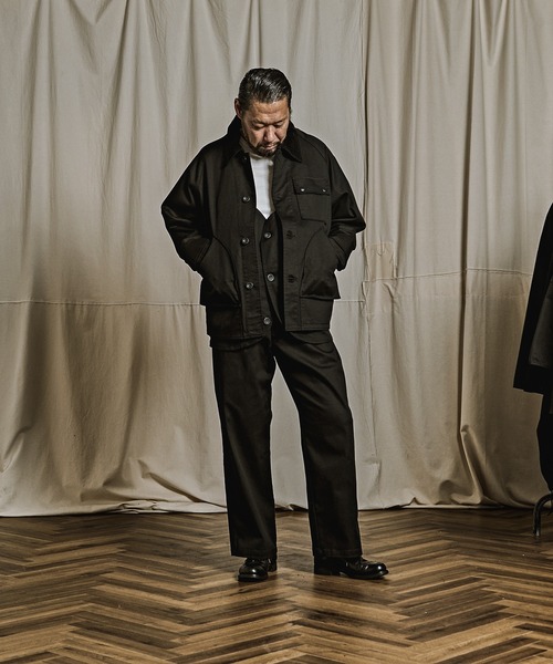 BELLWOODMADE(ベルウッドメイド)の「【難燃 加工 FIRE PROOF】HUNTING JACKET ハンティングジャケット(カバーオール・メンズ・ブラック・M/L/XL)」の16枚目の写真
