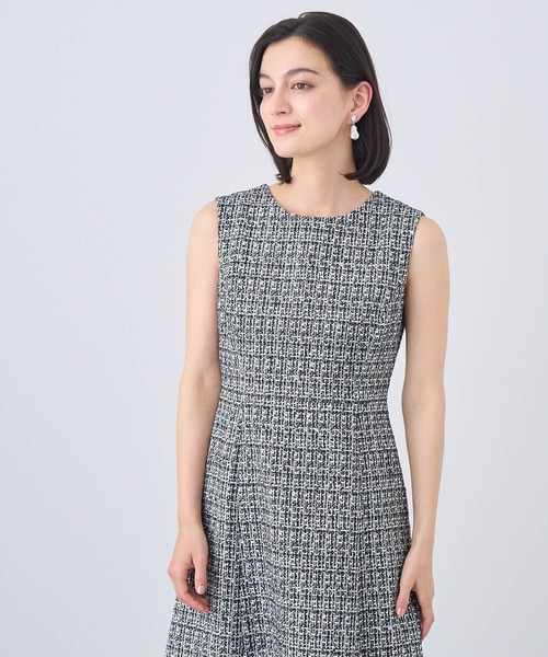 ANAYI（アナイ）の「フリンジツイードフレアワンピース（ワンピース）」 - WEAR 