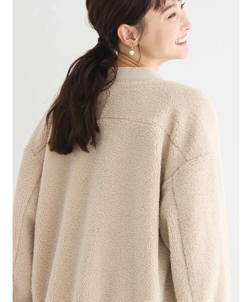 AMERICAN HOLIC（アメリカンホリック）の「ボアショートブルゾン（その他アウター・レディース・ブラウン/ライトベージュ・L/M）」の10枚目の写真