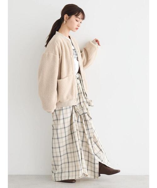 AMERICAN HOLIC（アメリカンホリック）の「ボアショートブルゾン（その他アウター・レディース・ブラウン/ライトベージュ・L/M）」の12枚目の写真