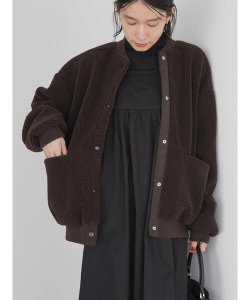 AMERICAN HOLIC（アメリカンホリック）の「ボアショートブルゾン（その他アウター・レディース・ブラウン/ライトベージュ・L/M）」の15枚目の写真