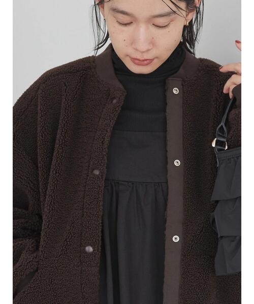 AMERICAN HOLIC（アメリカンホリック）の「ボアショートブルゾン（その他アウター・レディース・ブラウン/ライトベージュ・L/M）」の18枚目の写真