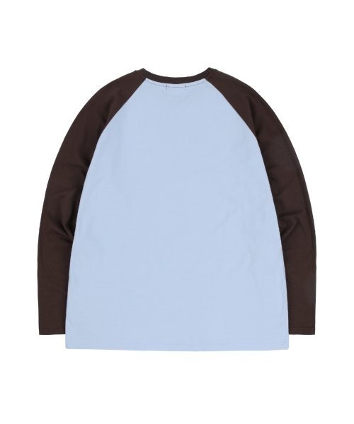 NASTY KICK(ナスティーキック)の「A'GEM/9 × .kom『NASTYKICK/NS+K/ナスティーキック』Pitchy Raglan Longsleeve/ラグラン切り替え長袖Tシャツ(Tシャツ/カットソー・メンズ・ブラック/ライトブルー/アイボリー・L)」の5枚目の写真