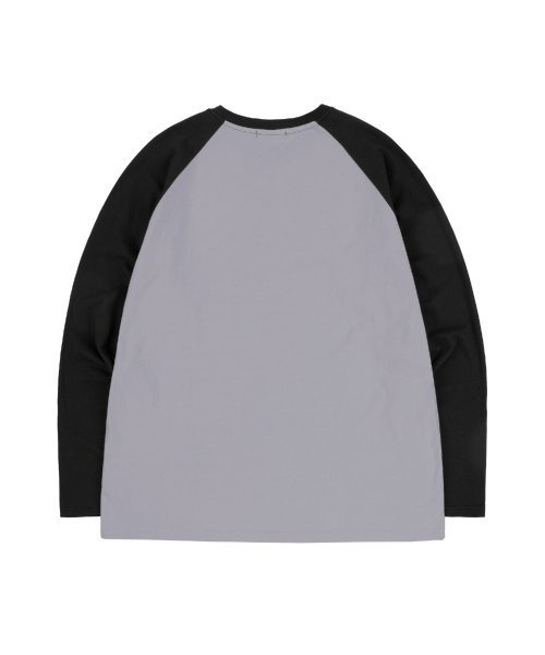 NASTY KICK(ナスティーキック)の「A'GEM/9 × .kom『NASTYKICK/NS+K/ナスティーキック』Pitchy Raglan Longsleeve/ラグラン切り替え長袖Tシャツ(Tシャツ/カットソー・メンズ・ブラック/ライトブルー/アイボリー・L)」の10枚目の写真