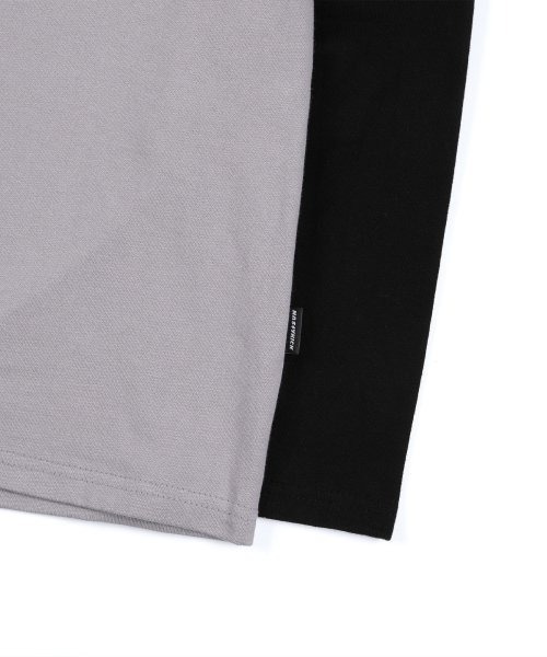 NASTY KICK(ナスティーキック)の「A'GEM/9 × .kom『NASTYKICK/NS+K/ナスティーキック』Pitchy Raglan Longsleeve/ラグラン切り替え長袖Tシャツ(Tシャツ/カットソー・メンズ・ブラック/ライトブルー/アイボリー・L)」の12枚目の写真