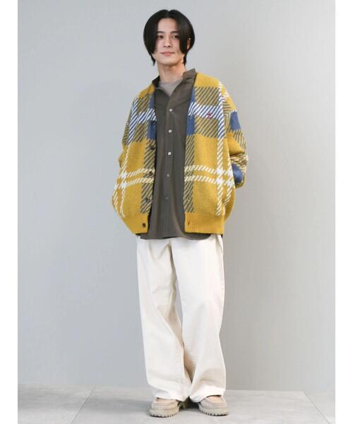 BEVERLY HILLS POLO CLUB（ビバリーヒルズポロクラブ）の「【別注】BHPC モヘヤタッチチェックニットカーディガン（カーディガン/ボレロ・レディース・ネイビー/ブラウン/マスタード・FREE）」の7枚目の写真