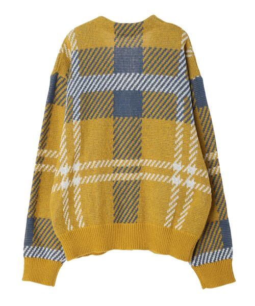 BEVERLY HILLS POLO CLUB（ビバリーヒルズポロクラブ）の「【別注】BHPC モヘヤタッチチェックニットカーディガン（カーディガン/ボレロ・レディース・ネイビー/ブラウン/マスタード・FREE）」の20枚目の写真