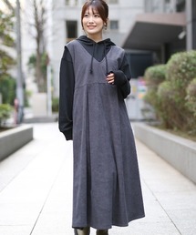 チチカカ | Ｖネックジャンスカ【大きいサイズ】(ジャンパースカート)