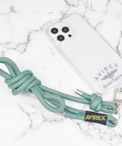 AVIREX（アヴィレックス）の「アヴィレックス ショルダーストラップ「アウトドアロープ」（スマホグッズ・メンズ・ブラック/セージグリーン/ダークグリーン・ONE SIZE）」の9枚目の写真