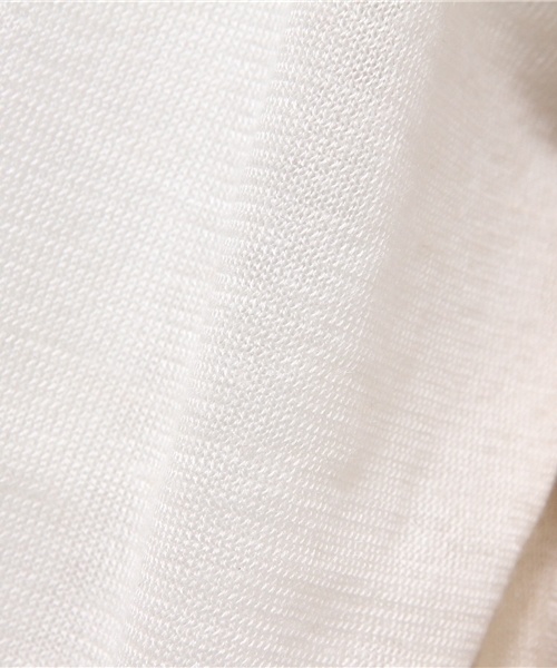 La TOTALITE（ラトータリテ）の「リネンコントッパーカーデ◆（カーディガン/ボレロ・レディース・ネイビー/イエロー/ホワイト/ブラック/キャメル・FREE）」の6枚目の写真