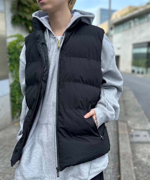 【CGERA様専用】セットアップXL，ダウンベストL アールイー] 中綿 ダウンベスト メンズ 大きいサイズ ナイロン 撥水