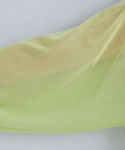 green label relaxing(グリーンレーベルリラクシング)の「Circ ギャザー クルーネック プルオーバー ニット(ニット/セーター・レディース・ライム/ベージュ/ライトブルー・FREE)」の10枚目の写真