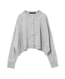 mizuiro ind クルーネックショートカーディガン
