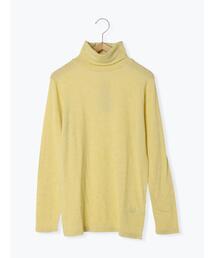 Samansa Mos2 | 【吸湿発熱】ベア天竺タートルネックカットソー(Tシャツ/カットソー)