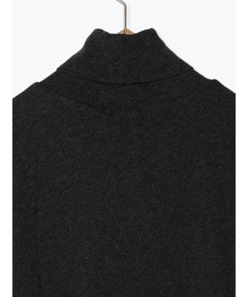 Samansa Mos2（サマンサ モスモス）の「【吸湿発熱】ベア天竺タートルネックカットソー（Tシャツ/カットソー・レディース・チャコールグレー/イエロー/ミント/キナリ・F）」の10枚目の写真