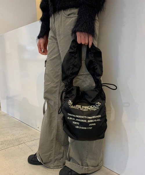 THEATRE PRODUCTS（シアタープロダクツ）の「フリルクロスワンショルダー-S-（ショルダーバッグ・レディース・ブラック/ベージュ/アイボリー・FREE）」の15枚目の写真