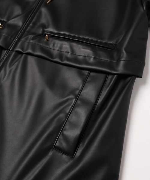CULLNI（クルニ）の「24-SS-045B / Faux Leather Layered half