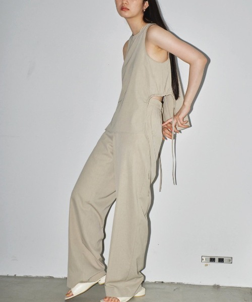 TODAYFUL（トゥデイフル）の「TODAYFUL　Easy Chambray Trousers イージーシャンブレートラウザーズ/12410718（その他パンツ・レディース・オートミール/ブラック・36/38）」の3枚目の写真