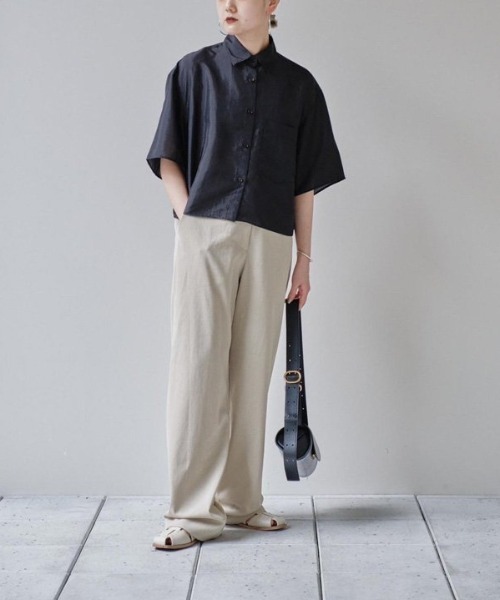 TODAYFUL（トゥデイフル）の「TODAYFUL　Easy Chambray Trousers イージーシャンブレートラウザーズ/12410718（その他パンツ・レディース・オートミール/ブラック・36/38）」の14枚目の写真