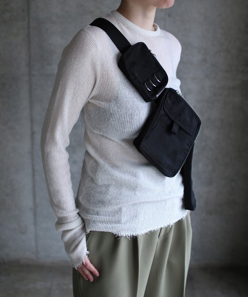 G.V.G.V.（ジーヴィージーヴィー）の「DETACHABLE POCKET BELT BAG（ボディバッグ/ウエストポーチ・レディース・ブラック/セージグリーン・ONE SIZE）」の7枚目の写真