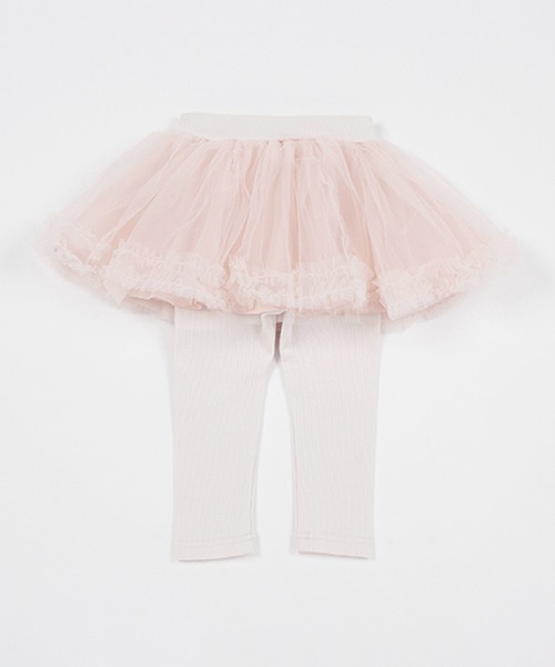 petit main（プティマイン）の「【リンク】レギンスつきチュールスカート(キッズ)（スカート・キッズ・ライトグリーン/アイボリー/ライトピンク・80ｃｍ/90cm/110cm/100cm/120cm/130cm）」の16枚目の写真