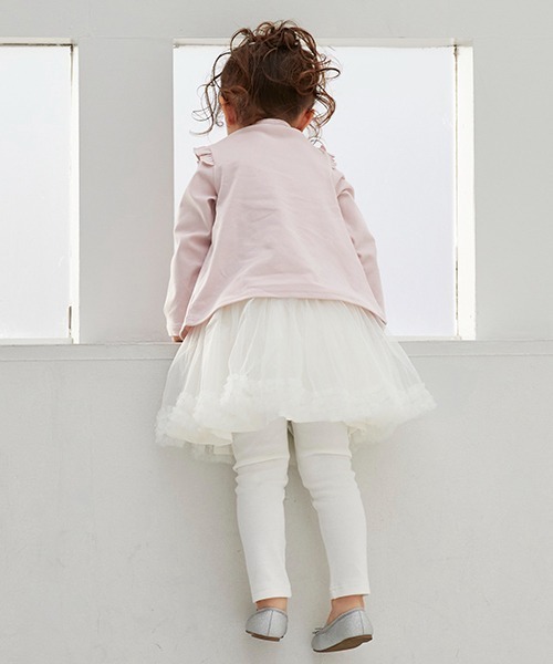 petit main（プティマイン）の「【リンク】レギンスつきチュールスカート(キッズ)（スカート・キッズ・ライトグリーン/アイボリー/ライトピンク・80ｃｍ/90cm/110cm/100cm/120cm/130cm）」の17枚目の写真